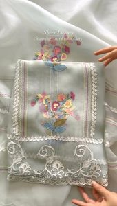 Beau costume de créateur-Pent et Dupatta avec point de chaîne avec coupe - Product Image 3