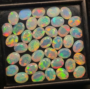 Opale de feu Welo naturelle blanche AAA, taille ovale 9x7mm, pierre précieuse en vrac pour la fabrication de bijoux, 2-3 carats, certifiée par un tiers, Mehrajudin - Product Image 3