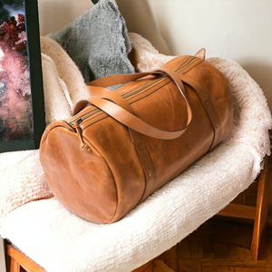 Bolsa de deporte para hombre grande personalizada al por mayor, lona de lona con cremallera duradera de la mejor calidad, equipaje de viaje informal de piel auténtica - Product Image 1