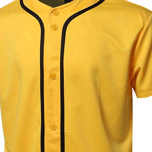 2025 nouveau Design vêtements de sport Baseball Softball Jersey col rond bouton chemises à manches courtes 100% Polyester respirant Anti-rides - Product Image 3