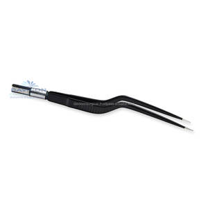 Fórceps bipolares antiadherentes de bayoneta de acero inoxidable, base de instrumentos quirúrgicos eléctricos - Product Image 3
