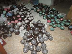 BLFC Lacquer Shell Bowl Coconut handcrafted bowl, material: natural coconut shell with lacquer; use: home <b>decor</b> Vietnam artisan - Product Image 4