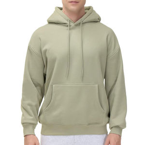 Sweat à capuche pour homme avec logo personnalisé en gros, 100% coton, tissu en molleton français, pour la vente d'hiver - Product Image 2