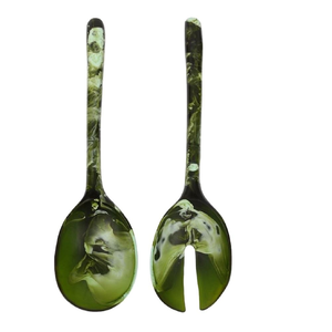 Fourchette et cuillère à salade en résine écologique de taille personnalisée pour les fêtes, prix bas, articles de cuisine, table à manger, échantillon gratuit Saniya - Product Image 4