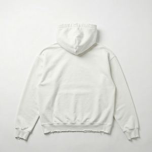 Sudadera con Capucha de Invierno para Mujer, Estilo Urbano, 500 g/m², Felpa de Algodón, Estampado 3D con Pedrería, Diseño Desgastado, Fabricante - Product Image 2