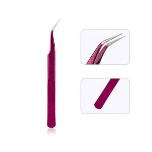 Pinzas de extensión de pestañas no magnéticas de acero inoxidable de último diseño Pinzas de pestañas de buena calidad - Product Image 4
