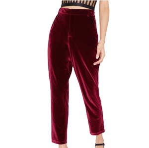 Pantalon formel unisexe en toile respirante, couleur unie, 100% coton, anti-froissement, ample, empilé, blanc, vente en gros - Product Image 2