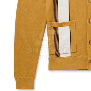 Cárdigan para hombre de tela suave, manga larga, ajuste cómodo, atuendo informal, fácil de llevar, cárdigan para hombre, atuendo sencillo para el día a día - Product Image 5