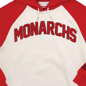 Logo personnalisé 60% coton 40% polyester 350 gsm polaire chenille broderie ivoire KCM pull à capuche - Product Image 6