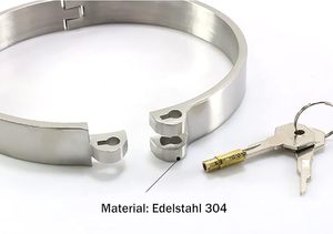 SM Heavy Duty High Quality Leather Slave <b>Collar</b> Lock with Custom Color & Design for <b>BDSM</b> Restraints Kinky - Product Image 3