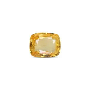 Saphir Jaune Naturel (Pukhraj) 5,83 Carats, Pierre Précieuse Facettée Taille Émeraude, Pierre Libre, Peridot, Couleur Rouge, Alexandrite, Aigue-marine - Product Image 1