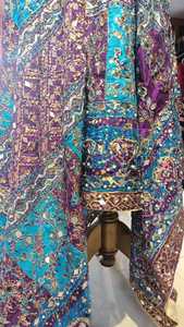 Nuevo diseño de lujo indio Banjara chales antiguo hecho a mano 100% seda pesado espejo trabajo bordado mujeres étnico largo todas las estaciones - Product Image 2