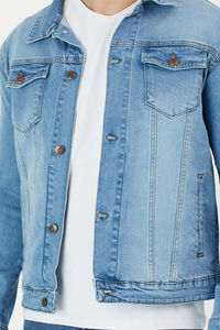 Veste en jean d'hiver pour homme 2026, design personnalisé, streetwear, délavée à l'acide, avec broderie vintage, cargo, imperméable - Product Image 2