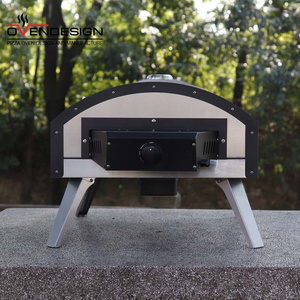 เตาอบพิซซ่าแก๊สแบบตั้งพื้นเคลื่อนย้ายได้ Ovendesign ขนาด 16 นิ้ว พร้อมหินหมุนอัตโนมัติ 500 องศาเซลเซียส ป้องกันควัน ไม่ติดกระทะ สำหรับใช้ในครัวเรือน - Product Image 6