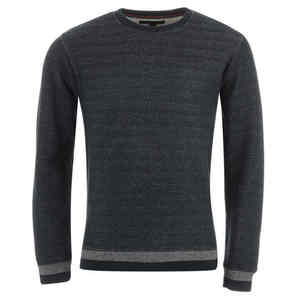 Mens Dark Gray Ribbed Sweater Warm Winter Knitwear Casual Fashion Pullover Soft Comfortable Stylish Woolen <b>Top</b> For Men - Product Image 2