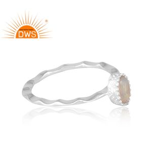 แหวนพลอยโอปอลจากเอธิโอเปียนสีเงินสเตอร์ลิงตามธรรมชาติเครื่องประดับออกแบบได้ตามต้องการของขวัญสำหรับผู้หญิงสำหรับเธอ - Product Image 4