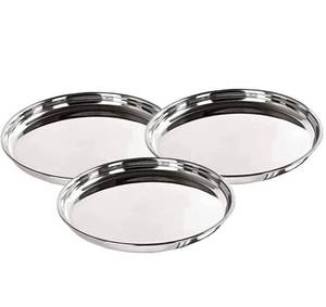 Bandeja Redonda de Aluminio Pulido para Servir Joyas, Cosméticos, Almacenamiento de Artículos de Tocador, Apta para Lavavajillas - Product Image 5