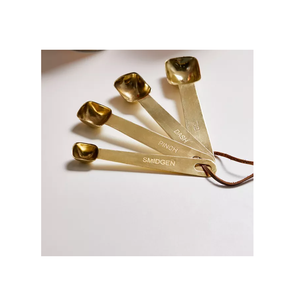 Cucharas medidoras de café de latón Cuchara medidora de granos de café Utensilios de cocina Juego de cucharas grandes y pequeñas de la mejor calidad - Product Image 6