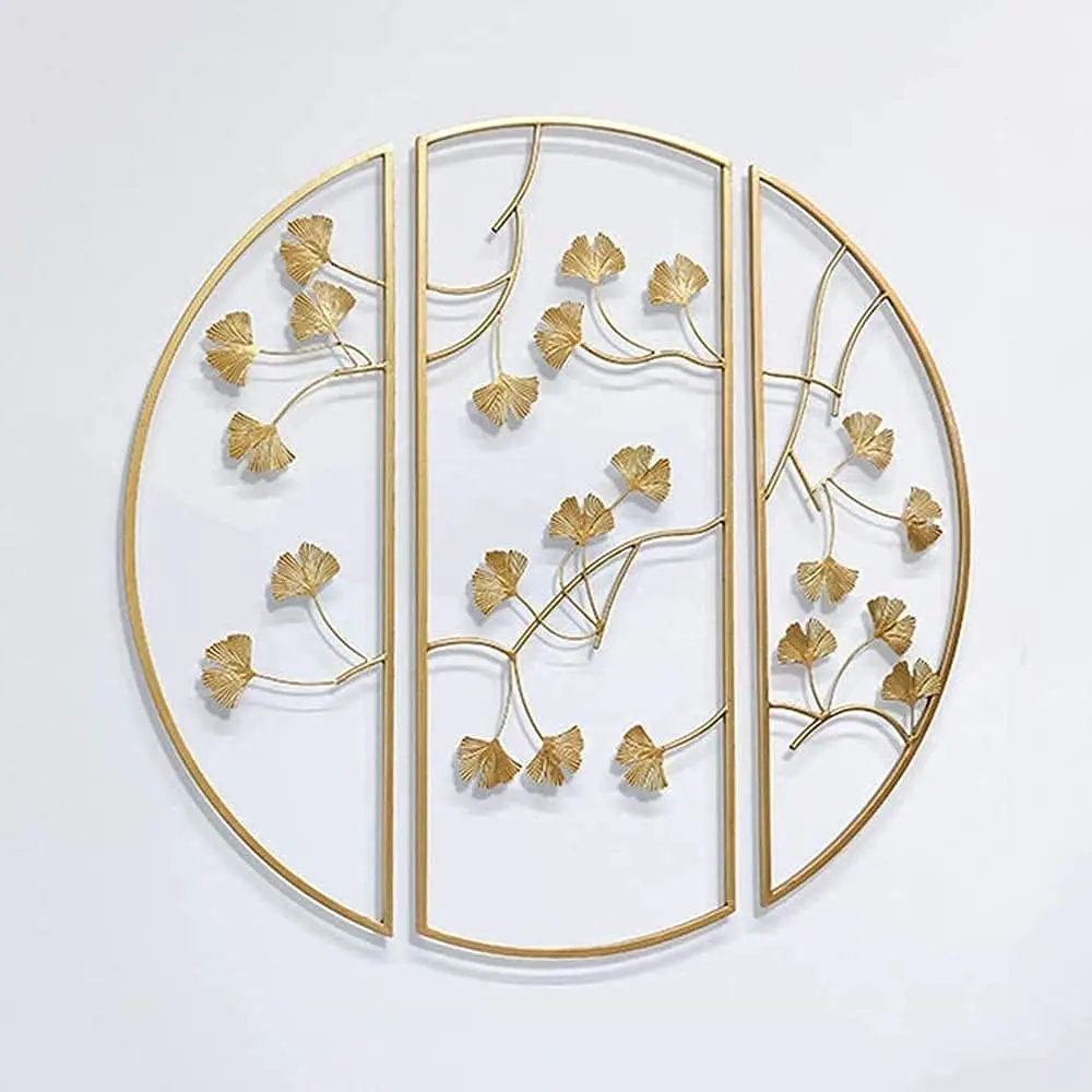 도매 금속 벽 장식 잎 예술 벽 조각 현대 디자인 홈 장식 거실 침실 벽 장식