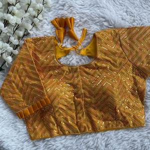 Collection festive pakistanaise indienne Chic Vintage Blouse prête à l'emploi pour fête de mariée ethnique A54 - Product Image 1