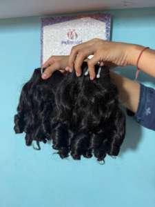 Ventes en gros de mèches de cheveux indiens vierges bouclés pour bébés, extensions de cheveux humains non traités, 100% cuticules alignées, livraison rapide - Product Image 4