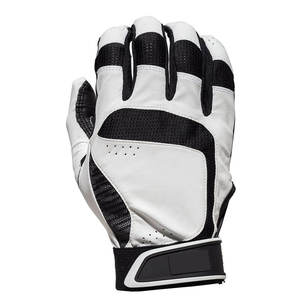 Gants de frappeur de baseball en polyester/coton de qualité supérieure, respirants, avec fermeture auto-agrippante, personnalisables pour droitiers, vente en gros - Product Image 2