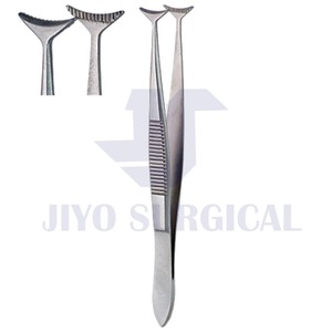 Best Quality Stainless Steel Surgical Green Fixation Forceps Dressing and Tissue Forceps - Product Image 2