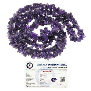 Collier Mala en perles de pierres naturelles - Bijoux en pierres précieuses certifiées pour la guérison - Product Image 1