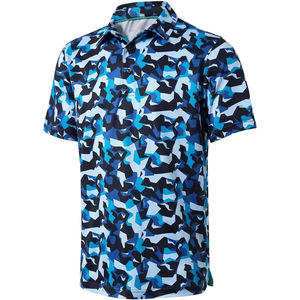 Prix d'usine OEM – Chemises décontractées pour hommes de haute qualité, style golf, tricotées, à manches courtes, séchage rapide, respirantes, brodées, en gros - Product Image 1