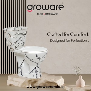 AMEZING Vente en gros de matériel sanitaire Inodoro Ensemble de toilette allongé Salle de bain Toilette à eau Siphonic ONE Piece Céramique Wc Toilette - Product Image 2