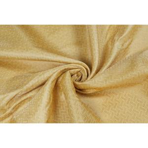 Tissu brodé en brocart beige TRILOKI, motif abstrait, 44 pouces, pour couture, bricolage, artisanat, design de mode, brocart poly au mètre - Product Image 1