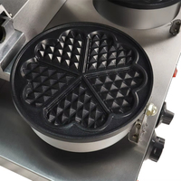 Mini gaufrier antiadhésif commercial électrique à double tête à vendre