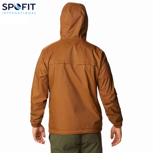 Chaqueta de lluvia ligera a prueba de viento impermeable con capucha para hombre adulto logotipo personalizado directo de fábrica diseño estilo de calle principal - Product Image 6