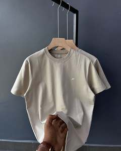 เสื้อยืดแขนสั้นสำหรับผู้หญิงเสื้อยืดผ้าฝ้าย100% สีขาวล้วนสำหรับใส่ในฤดูร้อนเสื้อยืดผู้ชายทำจากแอมโมเนียเหลวสองด้านรองรับสูง - Product Image 6