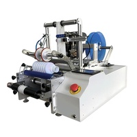 Etiquetadora Semiautomática de Escritorio para Etiquetas Adhesivas, Máquina Etiquetadora de Botellas Redondas