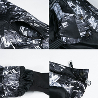 Veste de ski et snowboard pour homme, longue, à capuche, imperméable, respirante, coupe-vent, nylon/polyester, écologique, style streetwear