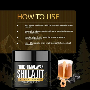 Bulk Food Grade Shilajit Resin Herbal <b>Extract</b> Vitamin Lab Tested Mineral Rich Liquid-Solid Extraction PK Glass Container Bottle - Product Image 3