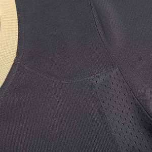 Camiseta Deportiva de Fútbol Americano Negra Extra Grande de Poliéster con Logotipo Personalizado, Cuello en V, Diseño Personalizado - Product Image 4