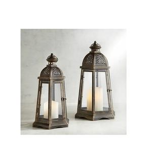 Top qualité décoration de la maison suspendu métal à la main lanterne décorative verre bougie lanterne mariage décor de l'inde - Product Image 1