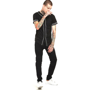 Customized Wholesale Breathable 100% Cotton <b>Baseball</b> Jersey New Design High Quality Anti-Bacterial Quick Dry Unisex All Seasons - Product Image 4