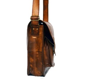 Sac de voyage en cuir vintage véritable 20 24 28 pouces avec logo personnalisé et motif bonbon - Product Image 4