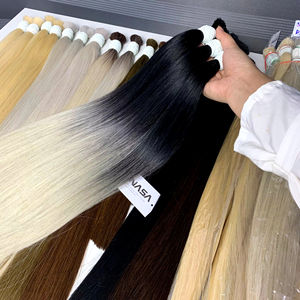 Extensions en vrac Remy droite Machine Double trame pour noir platine couleur haute qualité toute longueur Super Double dessiné 100% - Product Image 1