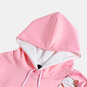 Pull-over à capuche personnalisé en coton de haute qualité Sweat-shirt à capuche uni avec logo brodé et impression de couleurs avec logo personnalisé - Product Image 3