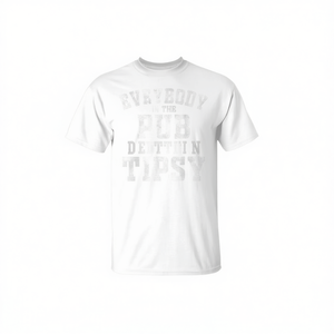 Camiseta unisex con cuello redondo y manga corta para adultos, camiseta para el Día de San Patricio, Everybody In The Pub Gettin Tipsy - Product Image 2