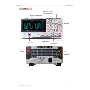 UNI-T UPO1204X 200MHz ออสซิลโลสโคปฟอสเฟอร์ดิจิตอลแบบพกพา 4 ช่องสัญญาณ - Product Image 6