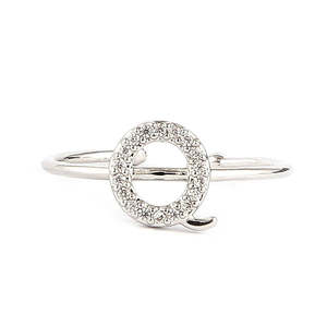 Anillo de Dedo con Letras del Alfabeto para Mujer - Plata - Plateado - Product Image 3