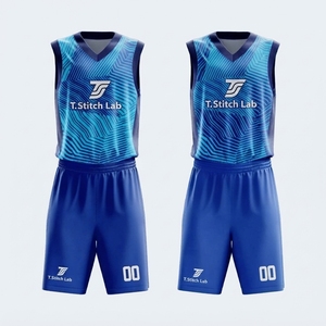 Uniformes de basket-ball réversibles pour hommes à col en V, 100 % polyester, imprimés sur mesure, prix raisonnable, respirants, séchage rapide, antibactériens - Product Image 1