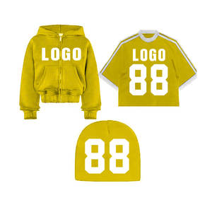 Custom Logo Printing Unisex Beanies Oversized <b>Zip</b> <b>up</b> Hoodies 500Gsm Heavyweight Cotton <b>Men</b> Boxy <b>Shirt</b> Rhinestone Basics Hoodies - Product Image 1