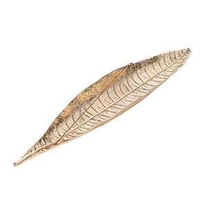 Antique Leaf Design <b>Incense</b> <b>Stick</b> <b>Holder</b> Alloy Leaf Boat Shape <b>Incense</b> Burner <b>Incense</b> Ash Catcher Tray - Product Image 5