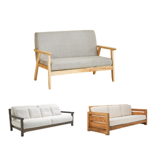 Tissu moderne en bois design de luxe léger nordique siège long meubles de salon canapé chaise loisirs pour canapé dossier chaise - Product Image 4